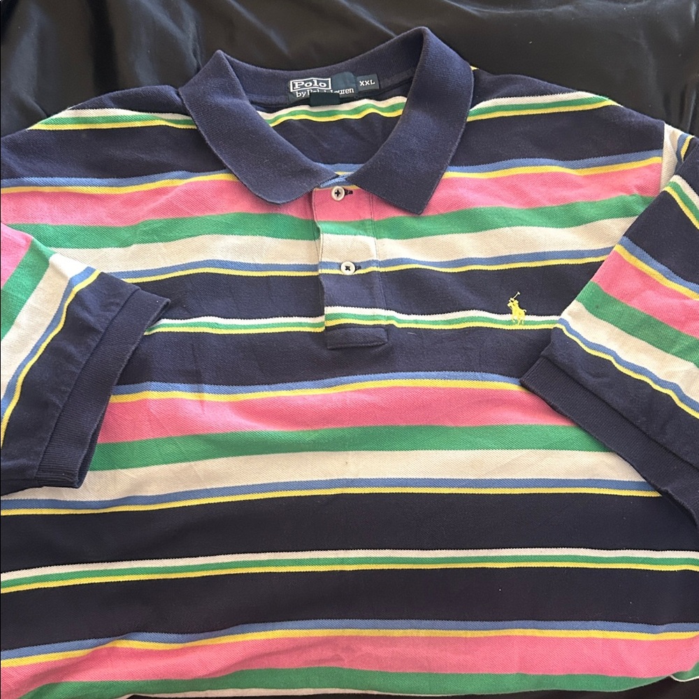 Colorful Striped Ralph Lauren Polo Shirt